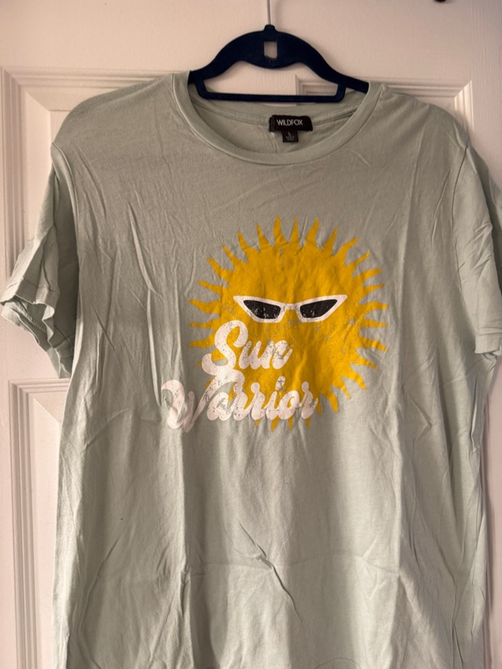 Wildfox Mint Graphic Tee with Yellow Sun